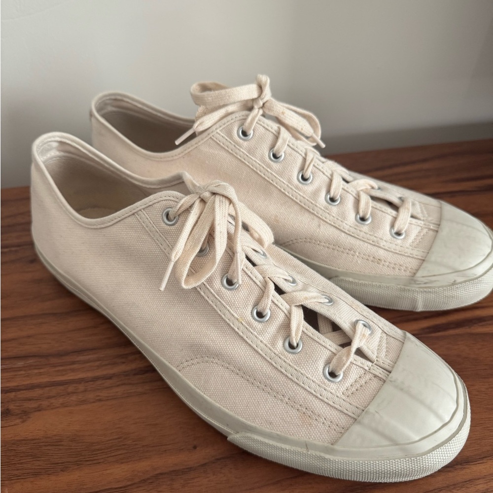 Moonstar Gym Classic Canvas Sneaker, Off-White, Made in Japan size 10- men’s